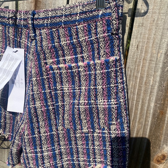 IRO Paris plaid tweed distressed shorts - Picture 5 of 6